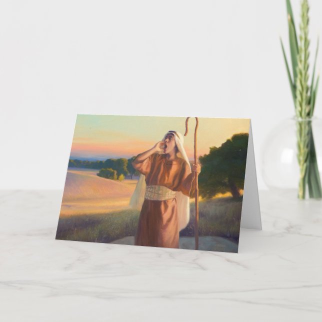 Cartão de saudação de chamada do Shepherd (Frente)