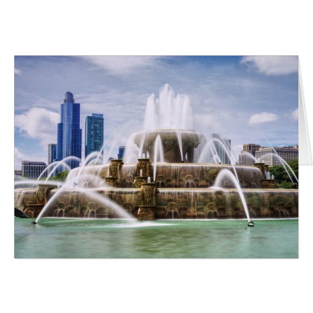 Cartão de Saudação de Chicago Buckingham (Frente horizontal)
