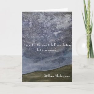 Cartão de Saudação de Citação de Shakespeare