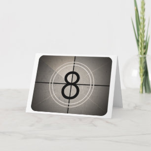 Cartão de Saudação de Contagem Inferior