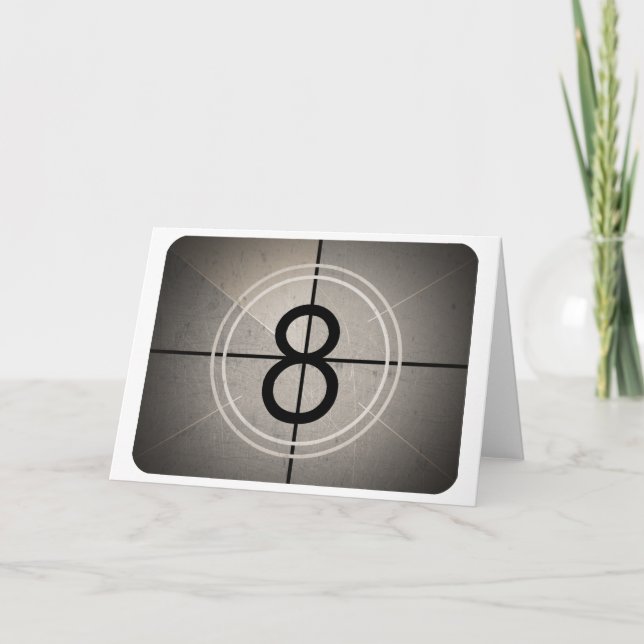 Cartão de Saudação de Contagem Inferior (Frente)