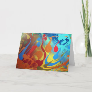 Cartão de Saudação de Conversação Feliz