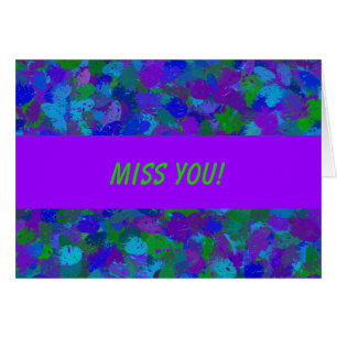 Cartão de saudação de cor Pavock