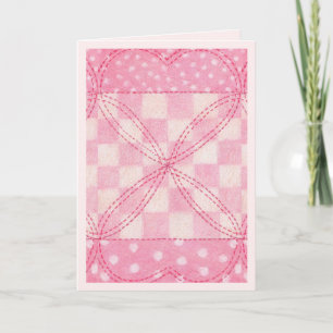 Cartão de saudação de cor rosa/cor-de-rosa