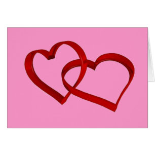 Cartão de Saudação de Corações Vinculado
