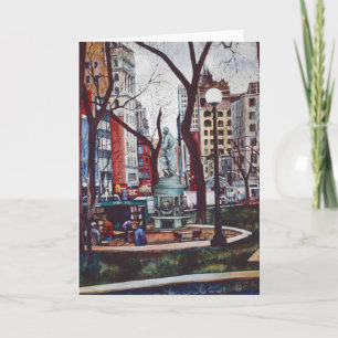Cartão de saudação de cores da Union Square