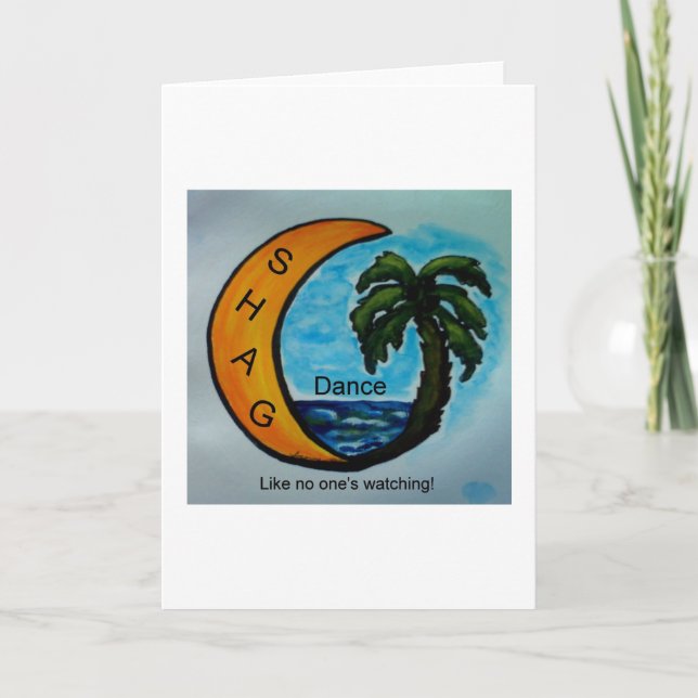 Cartão de Saudação de Dança SHAG (Frente)