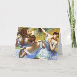 Cartão de Saudação de Degas Blue Dancers