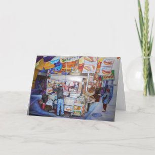 Cartão de Saudação de Deus Cachorro Quente