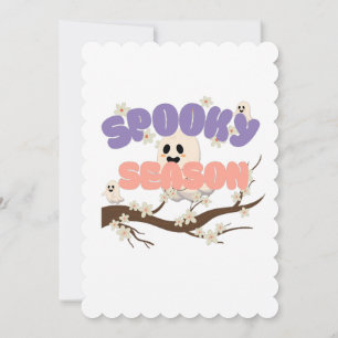 Cartão de Saudação de Dia das Bruxas da Spooky Sea