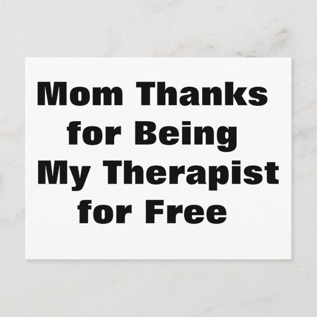 Cartão de Saudação de Dia das Mães Engraçado (Frente)