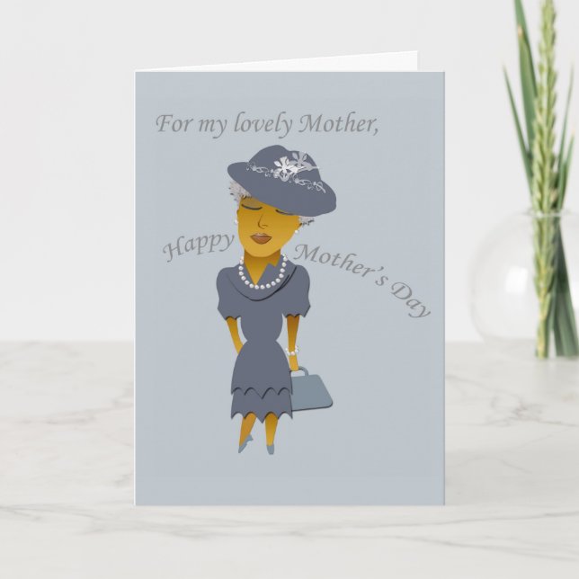 Cartão de saudação de dia de as mães (Frente)