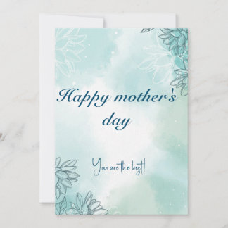 Cartão de saudação de dia de as mães feliz