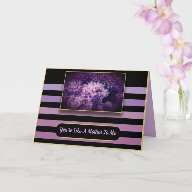 Cartão de saudação de Dia de as mães Lilás Roxo (Orquídea)