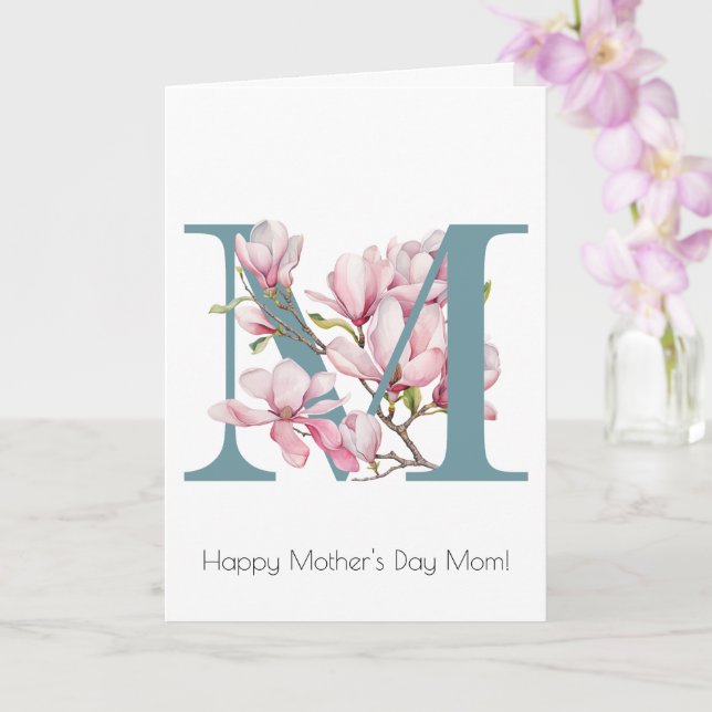 Cartão de Saudação de Dia de as mães Magnolia (Orquídea)
