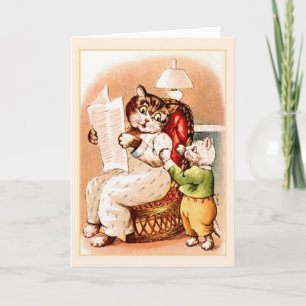 Cartão de saudação de Dia de as mães Vintage C