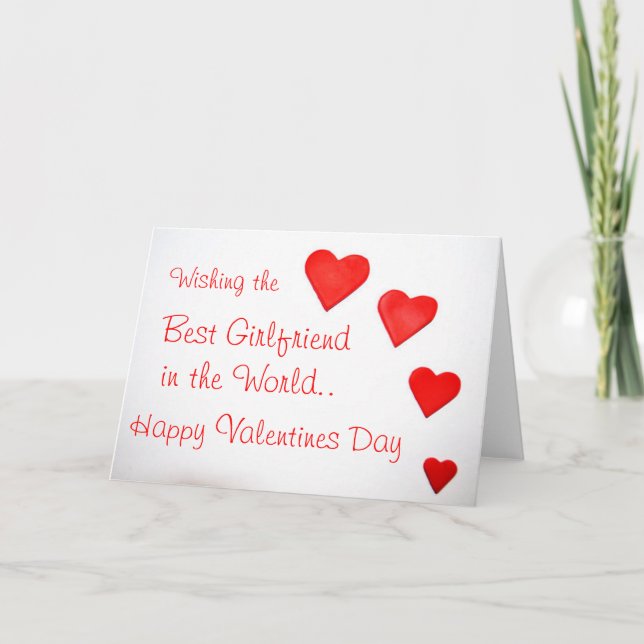 Cartão de saudação de dia de os namorados (Frente)