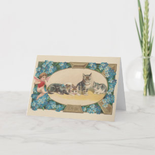 Cartão de Saudação de Dia de os namorados de Gato