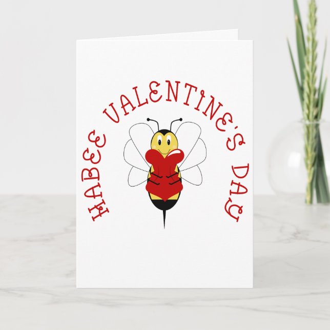 Cartão de Saudação de Dia de os namorados Habee (Frente)