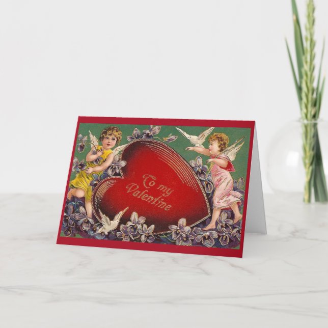 Cartão de Saudação de Dia de os namorados para Cup (Frente)