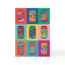 Cartão de saudação de Dia de os pais de arte Pop