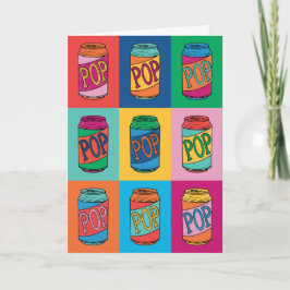 Cartão de saudação de Dia de os pais de arte Pop