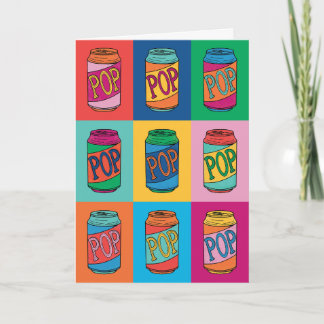 Cartão de saudação de Dia de os pais de arte Pop