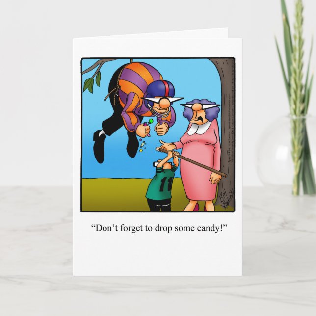 Cartão de saudação de Dia de os pais engraçado (Frente)