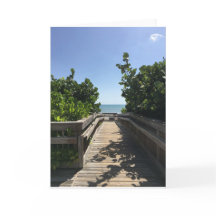 Cartão de saudação de dia de praia