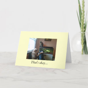 Cartão de saudação de encorajamento