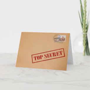 Cartão de Saudação de Envelope Secreto