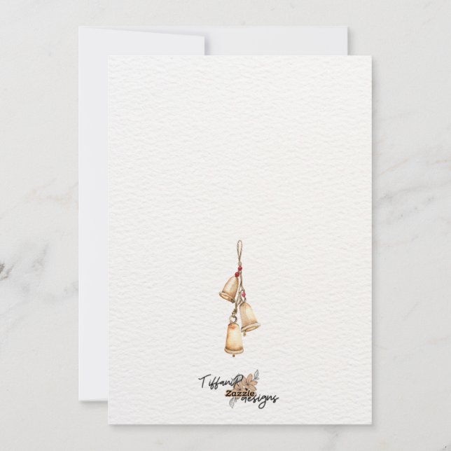 Cartão de Saudação de Escritura de Natal James 1:1 (Verso)