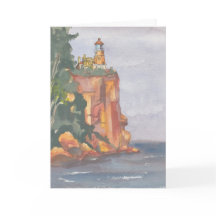 Cartão de Saudação de Esquema "Cliff Oceânico"