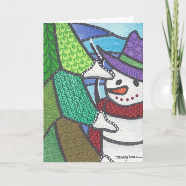 Cartão de saudação de estação (Frente)