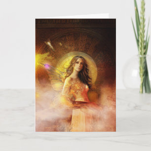 Cartão de Saudação de Fada Vivida