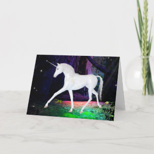 Cartão de Saudação de Fantasia Unicorn