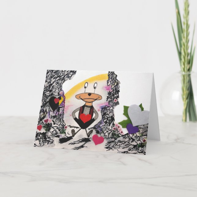 Cartão de saudação de Fazenda cardíaca (Frente)