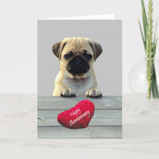 Cartão de saudação de Feliz Aniversário de Cute Pu