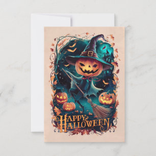 Cartão de Saudação de Feliz Halloween Clássico #5