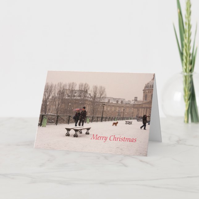 Cartão de Saudação de Feliz Natal (Frente)