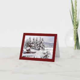 Cartão de Saudação de Feliz Natal Dobrado