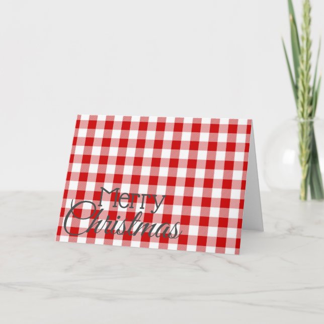 Cartão de Saudação de Feliz Natal Personalizado (Frente)