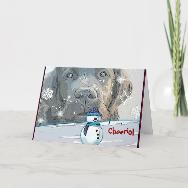 Cartão de Saudação de Feriado (Frente)