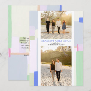 Cartão de Saudação de Feriado de Natal de Arte Col