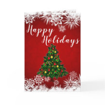 Cartão de saudação de feriados felizes