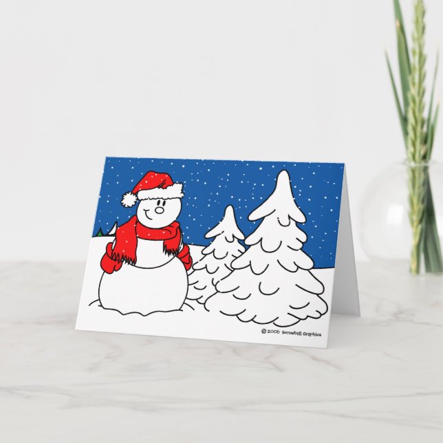 Cartão de Saudação de Feriados Felizes (Frente)