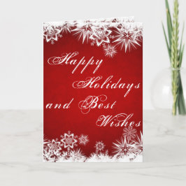 Cartão de saudação de feriados felizes