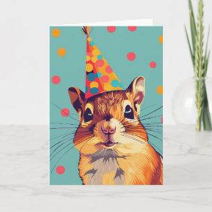 Cartão de saudação de Festa de aniversário de esqu