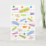 Cartão de Saudação de Festa de Design Hanukkah<br><div class="desc">"Festa de Design de Hanukkah" com Envelope. Personalize apagando o texto na dentro do cartão de saudação e substitua-o pelo seu próprio texto. Além disso, "Chag Sameach" na frente da placa pode ser mudado. Escolha seu estilo, cor e tamanho de fonte favoritos. Obrigados para parar e comprar. Muito apreciado!! Feliz...</div>