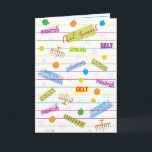 Cartão de Saudação de Festa de Design Hanukkah<br><div class="desc">"Festa de Design de Hanukkah" com Envelope. Personalize apagando o texto na dentro do cartão de saudação e substitua-o pelo seu próprio texto. Além disso, "Chag Sameach" na frente da placa pode ser mudado. Escolha seu estilo, cor e tamanho de fonte favoritos. Obrigados para parar e comprar. Muito apreciado!! Feliz...</div>